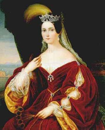 Frances Hudson Storrs Portrait of Maria Theresa of Austria Teschen oil painting picture